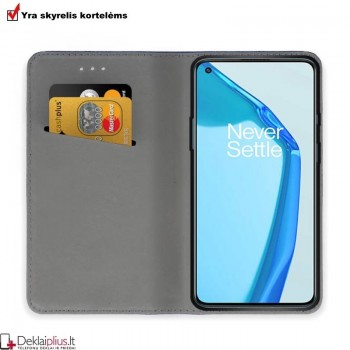 Telone atverčiamas dėklas - juodas (Oneplus 9R) Telone atverčiamas dėklas - juodas (Oneplus 9R)